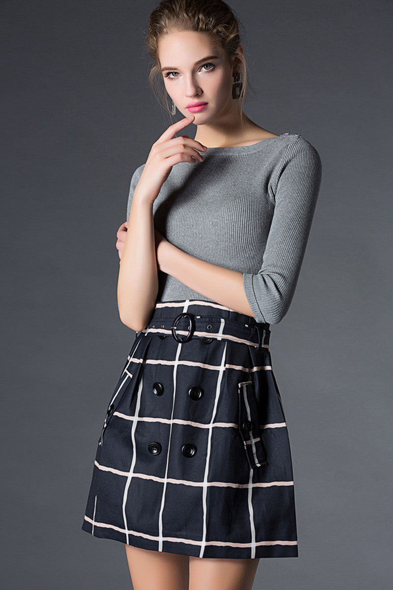 WOMEN'S ROUND NECK HALF SLEEVE CASUAL WEAR TO WORK DRESS