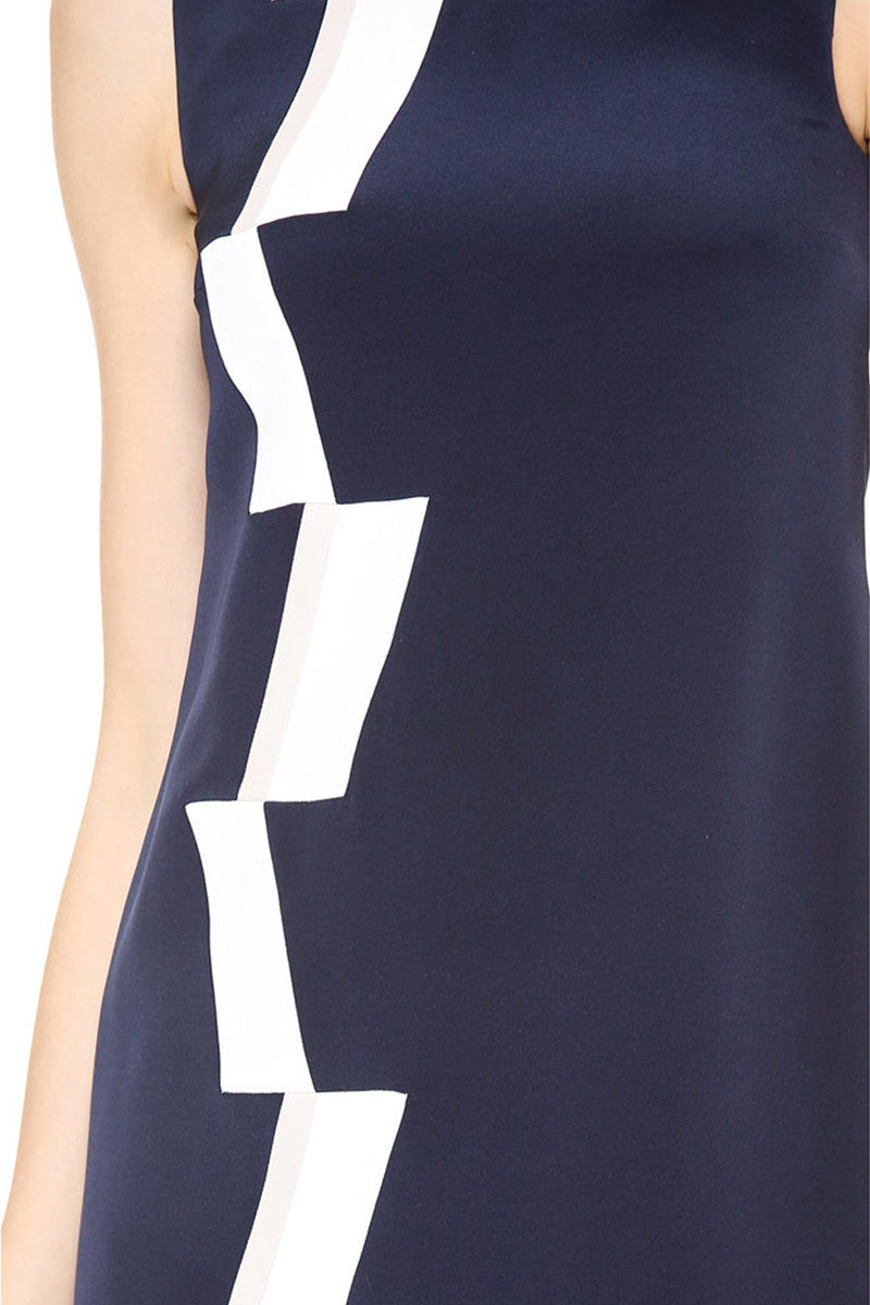 Round Neck Casual Digital Pattern OL Mini Dress