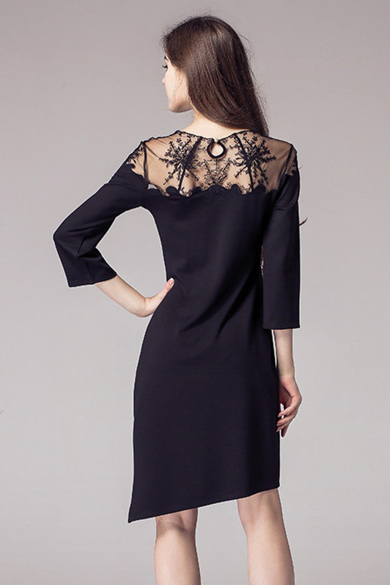 Casual Slash Bottom With Side Slit Dress
