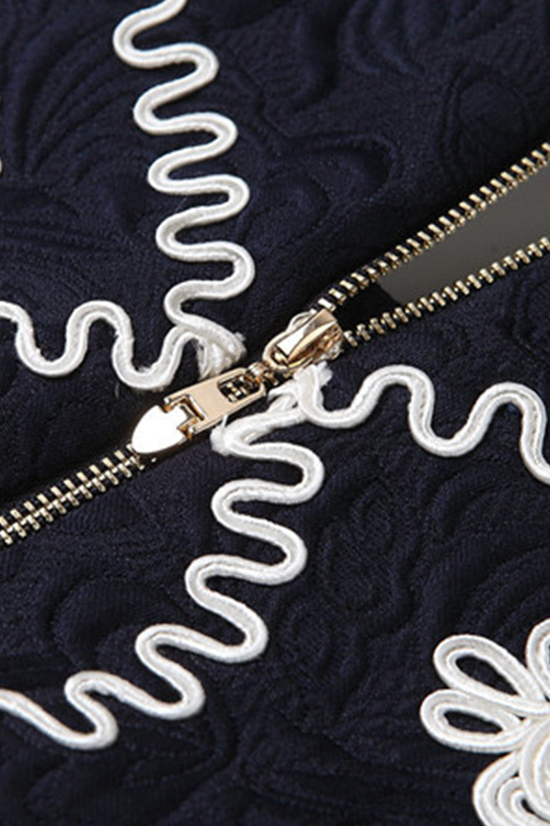 Little Embossed Sundress With Embroidered