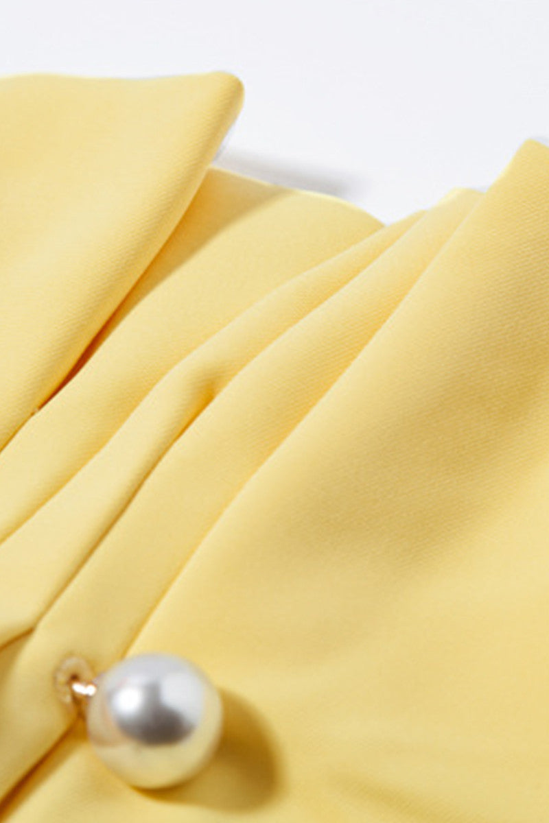 Pleated Mock Neck With Pearl Brooch Decoration Sleeveless Tops