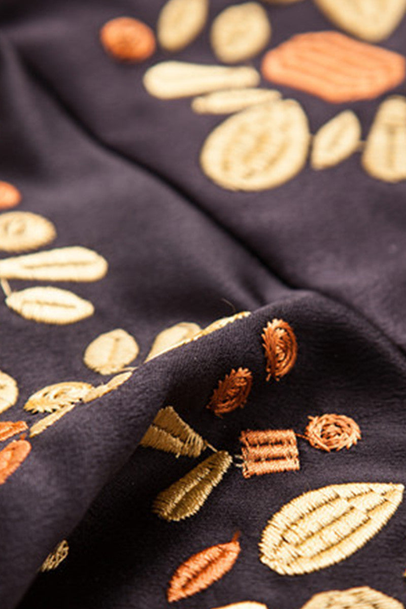 Embroidery Slim Formal Sleeveless Mini Dress
