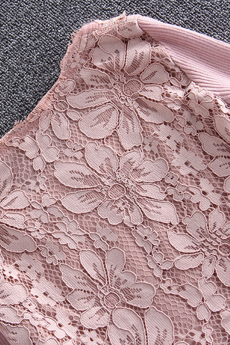 Lace With Fur Cake Dress - NJOYDRESS - 3