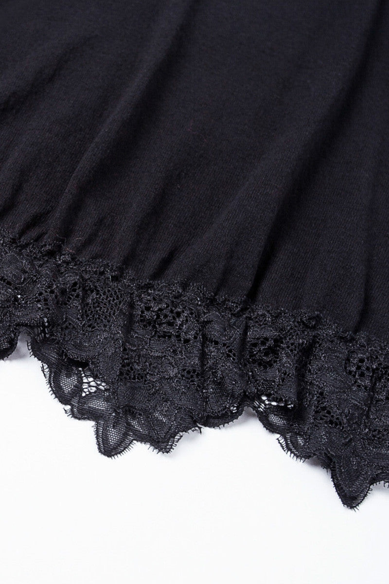 Women's Casual Sexy Lace Shirt Long Sleeve Elegant Shirt