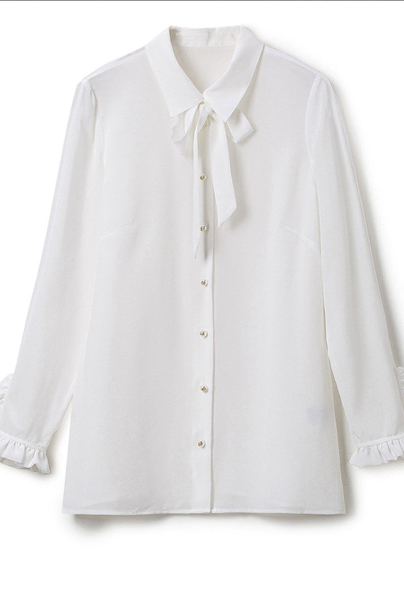 Button Down Shirts With Fishtail Skirt - NJOYDRESS - 4