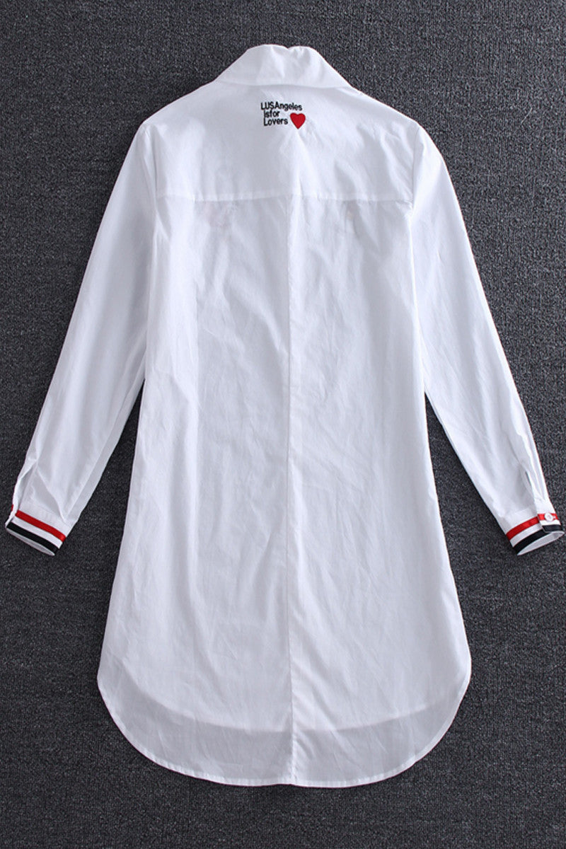 Cuty Embroidered Long Shirts - NJOYDRESS - 2
