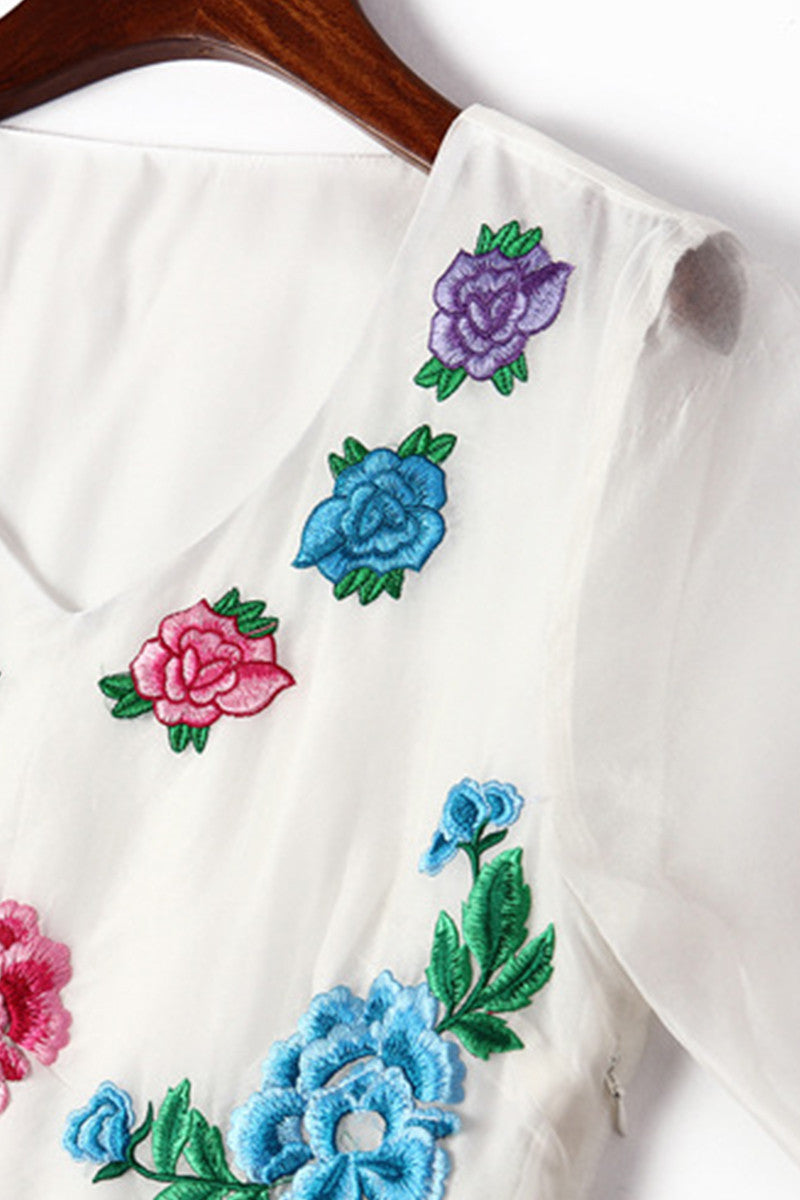 Sunny Fashion Girls Dress Flower Slim Party Dresses - NJOYDRESS - 4