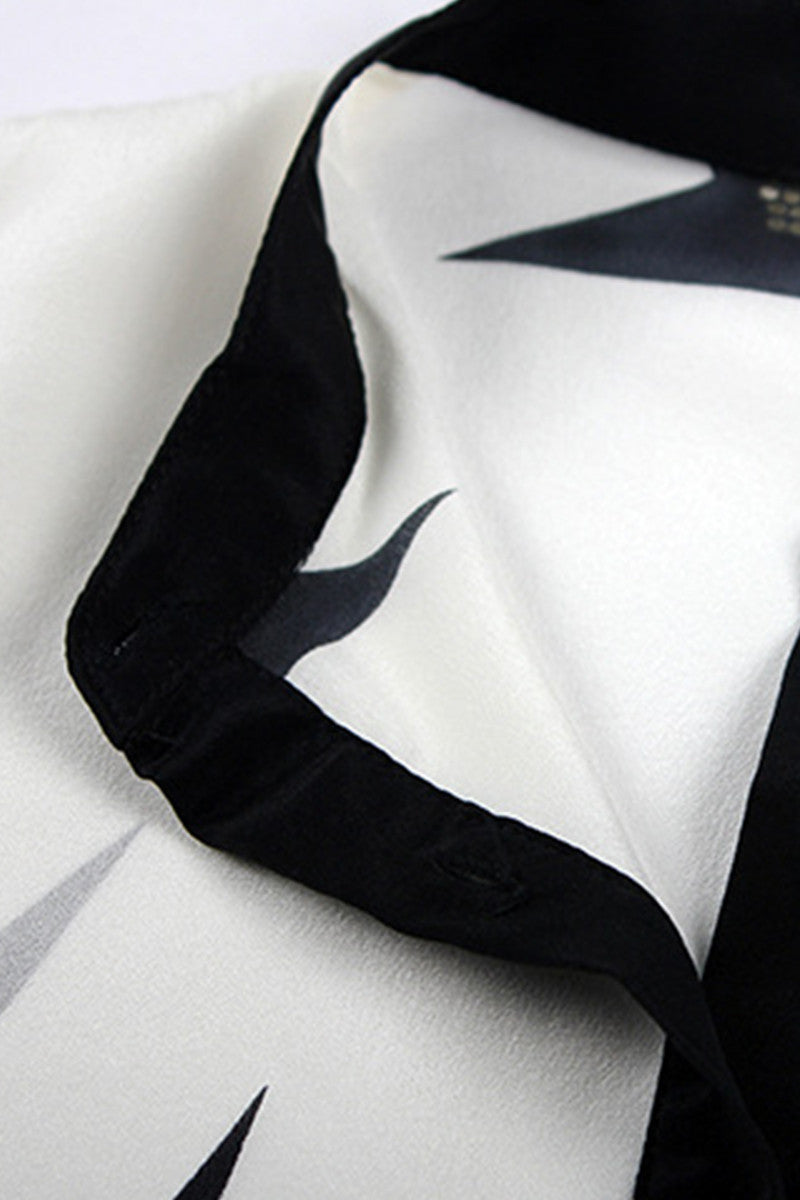 Causl Digital Printed Lapel Fomal Shirt