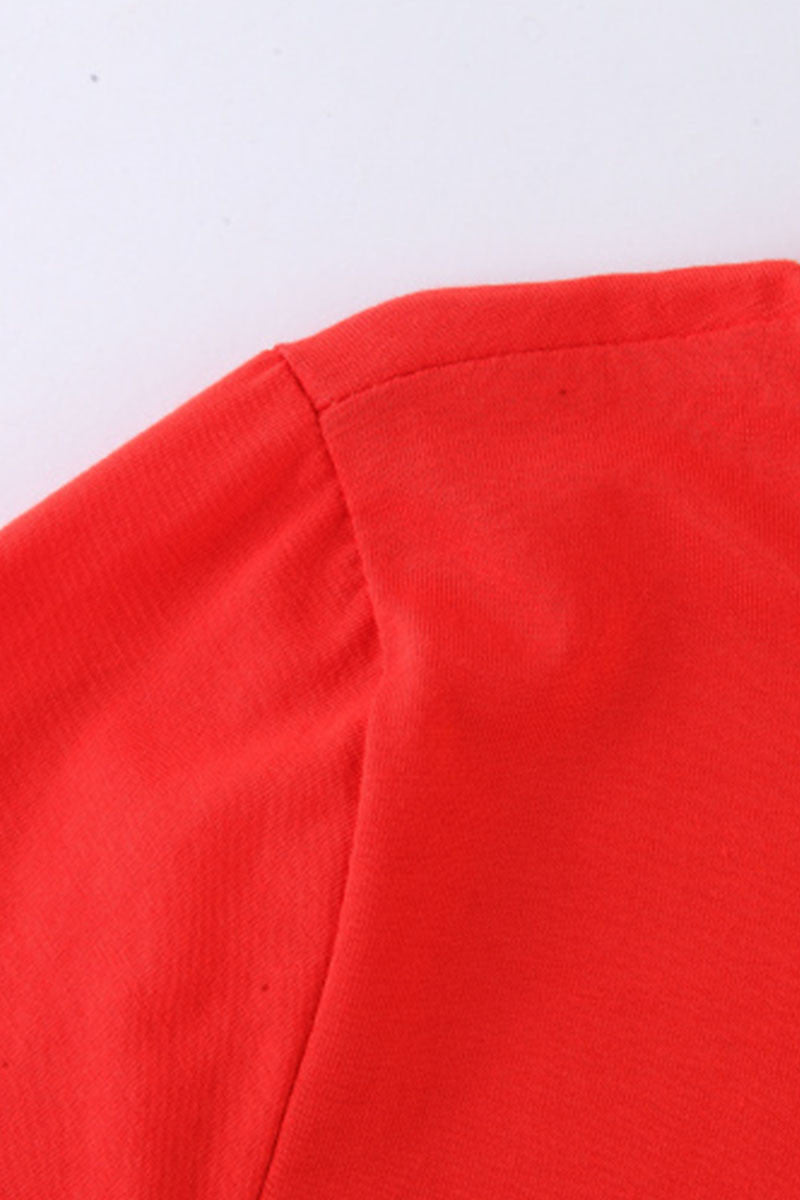 WOMEN'S ROUND NECK 3/4 SLEEVE CASUAL A-LINE VOCATION DRESS