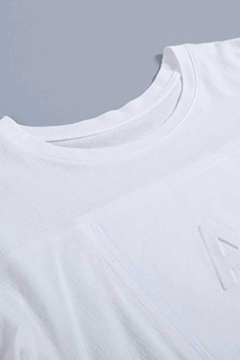 Casual Half Sleeve Round Neck Pure Shirt