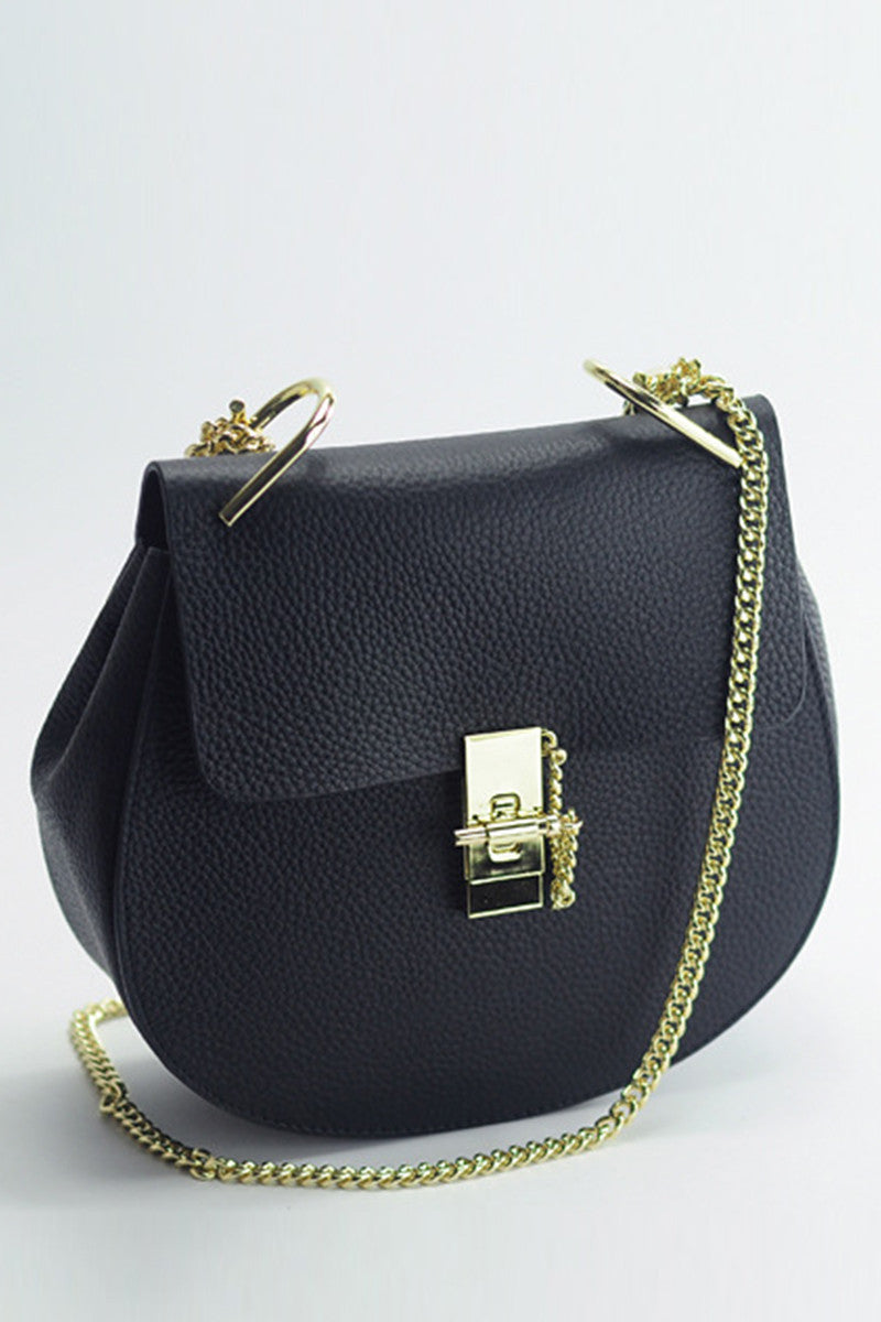 Chain Crossbody Saddle Bag
