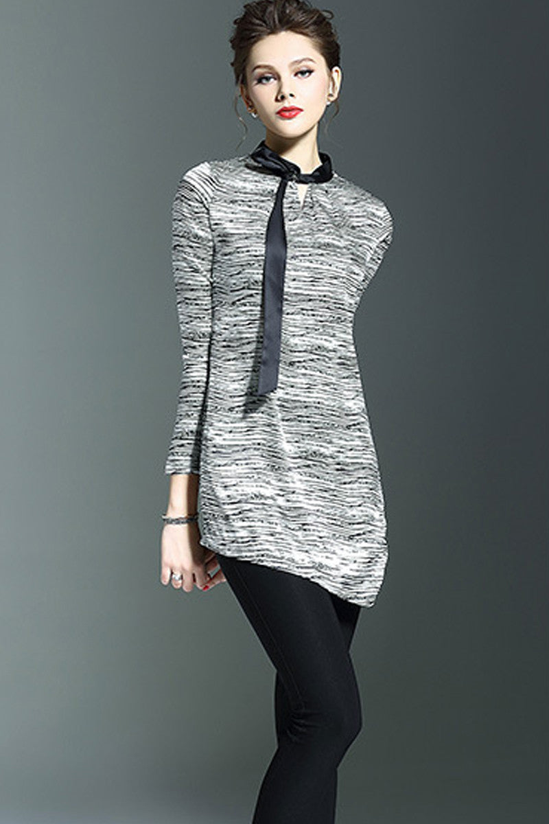 Pullover Shirts With Bow Tie