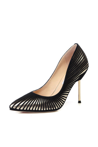 [30% OFF TILL 8 APR] Sexy Hollow Pointed Toe  Stileeto Heels