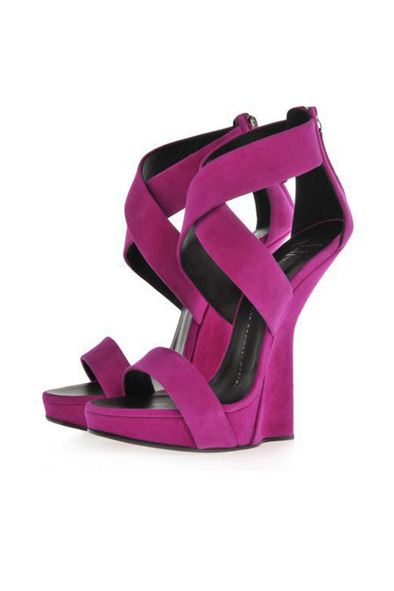 Cut Out Platform Super High Heels Sandals
