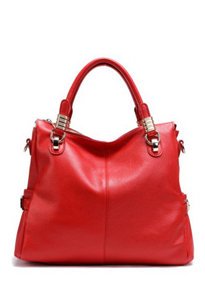 Lichee Genuine Leather Satchel Briefcase Shoulder Handbag
