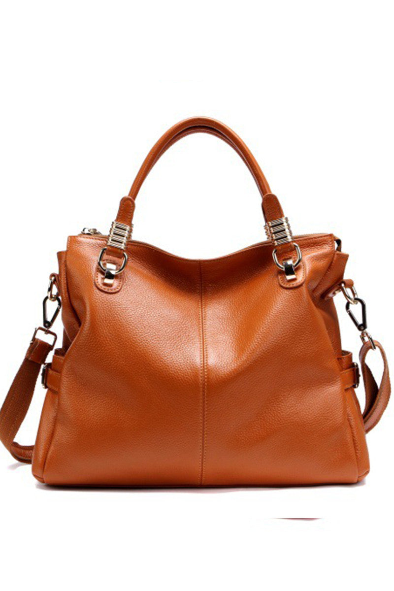 Lichee Genuine Leather Satchel Briefcase Shoulder Handbag