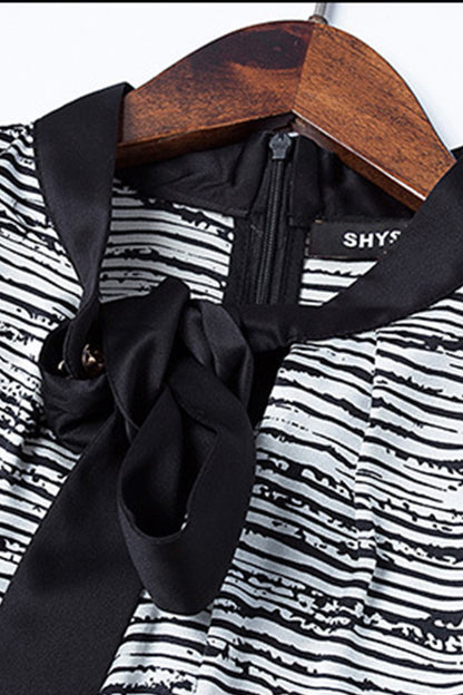 Pullover Shirts With Bow Tie - NJOYDRESS - 4