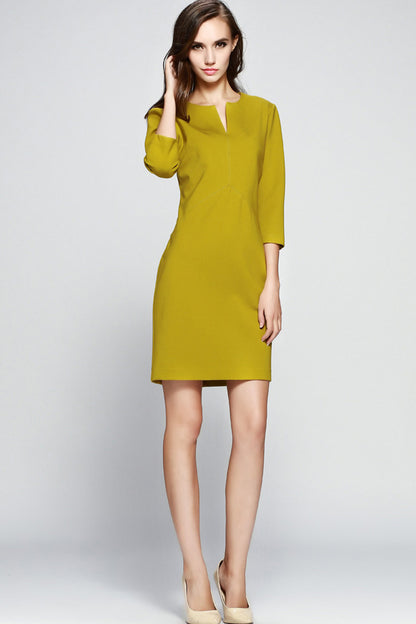 1 Women's Spring Elegant Round Scoop Collar Formal Dress - NJOYDRESS - 2