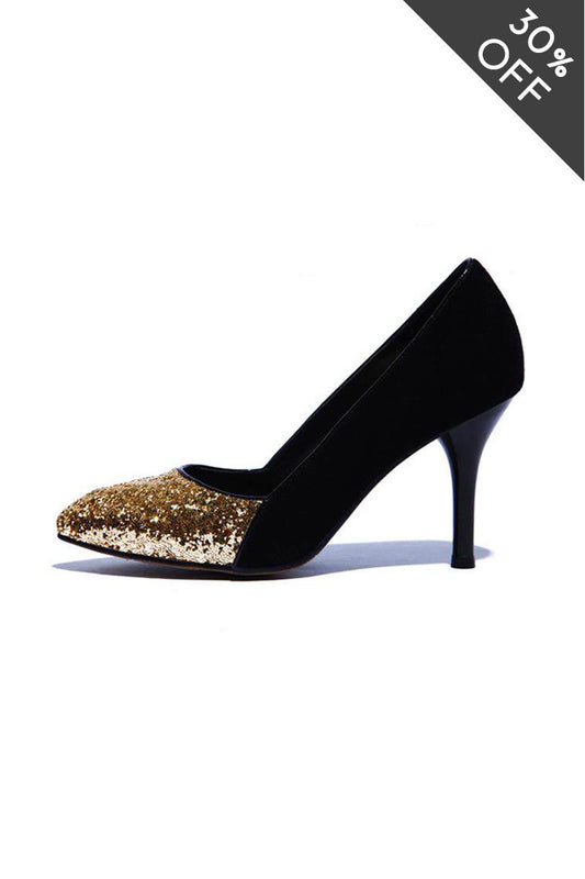 [30% OFF TILL 8 APR] Bling Pointed Toe High Heeled Pumps