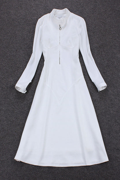 Little Mock Neck 3/4 Sleeve Pleated Tops