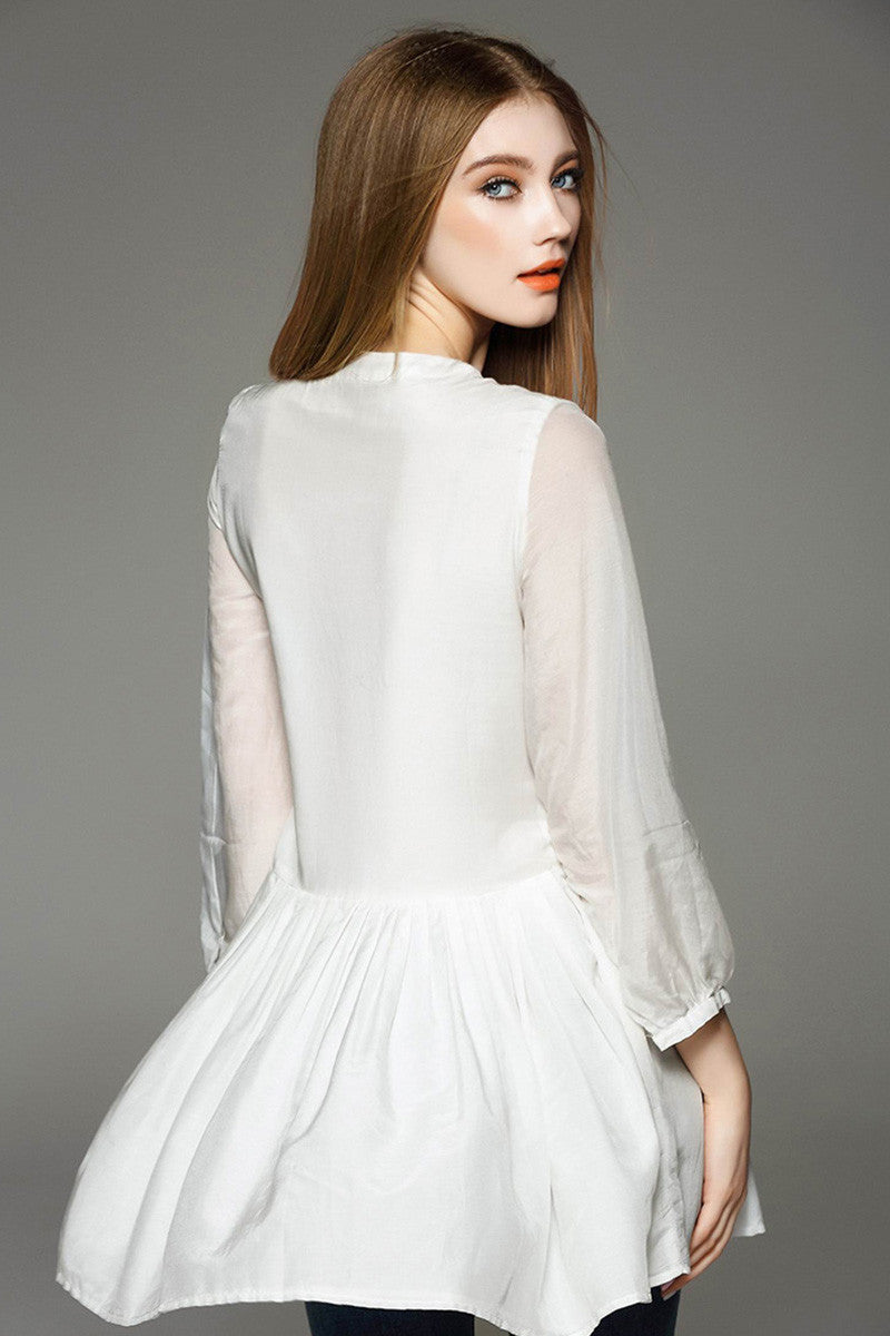 Cotton Peplum Top - NJOYDRESS - 3