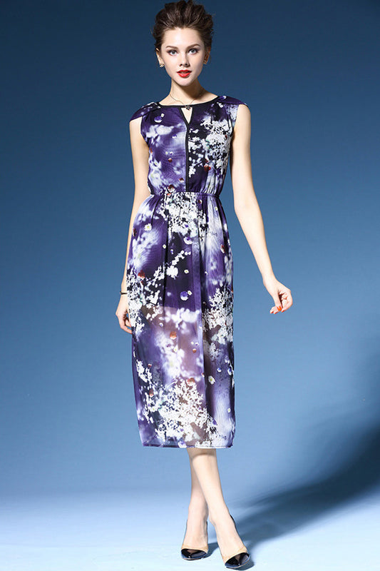 ELEGANT COCKTAIL BOAT NECK DESIGNED CAP SLEEVE SLIM DRESS