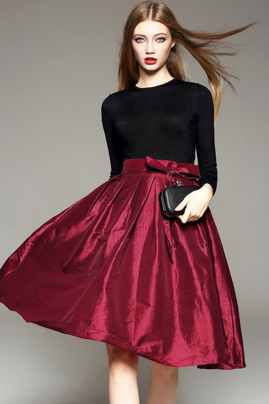 WOMEN'S ELEGANT FIT BRIDESMAID ROUND NECK MADI DRESS
