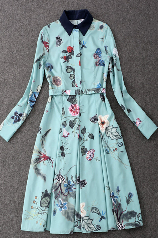 Butterfly Floral Printing Dress