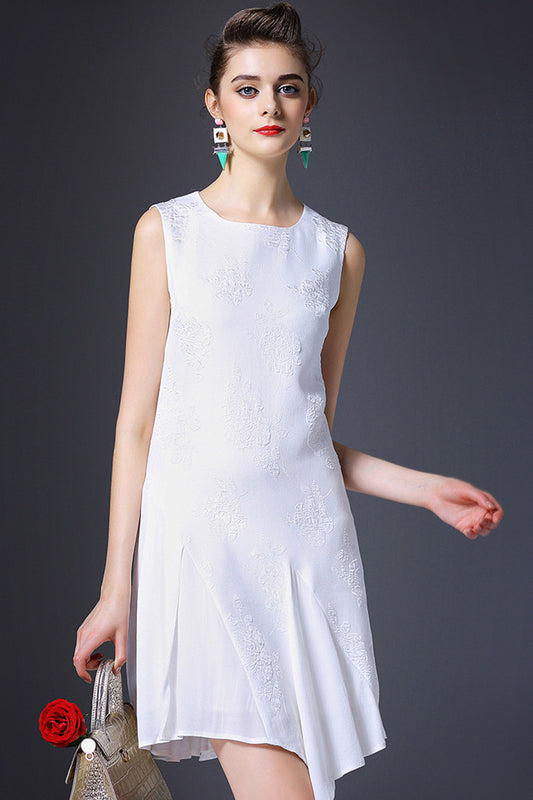 Formal Sleeveless Irregularity Hem  Casual Dress