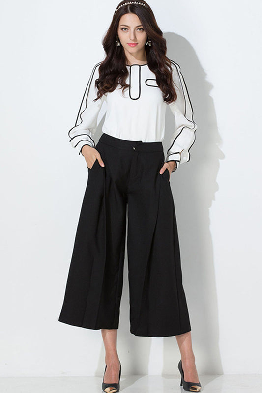 Contrast Blinding Pull Over Tops - NJOYDRESS - 1
