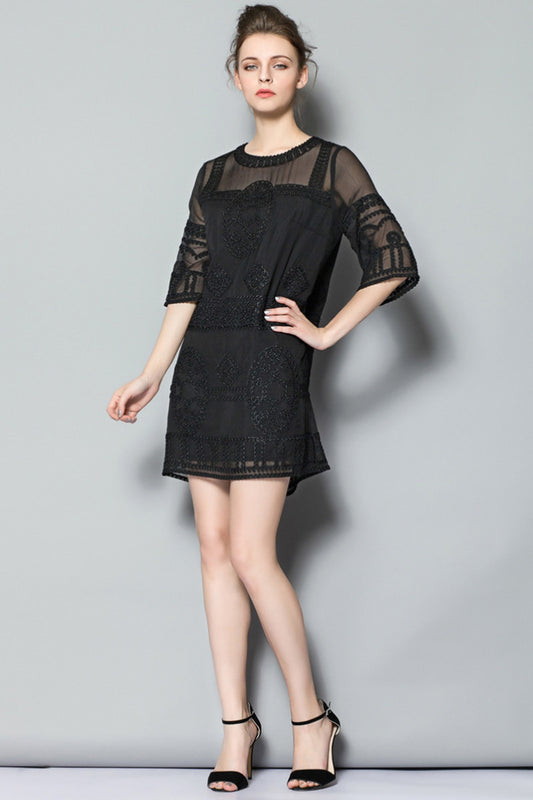 1 Embroidegules Underdress Lance Loose Dresses - NJOYDRESS - 1