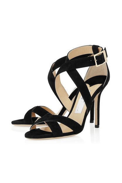 Open Toe Stiletto High Heeled Sandals