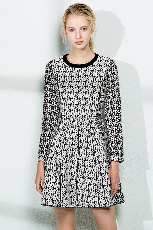 Women's Stampa Dress Vintage Printing Casual Fashion Dress - NJOYDRESS - 1