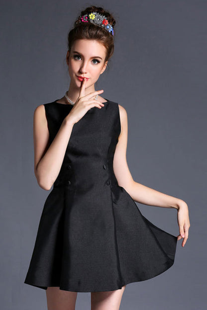Women's Vogue Grace Black Party Sundress - NJOYDRESS - 1