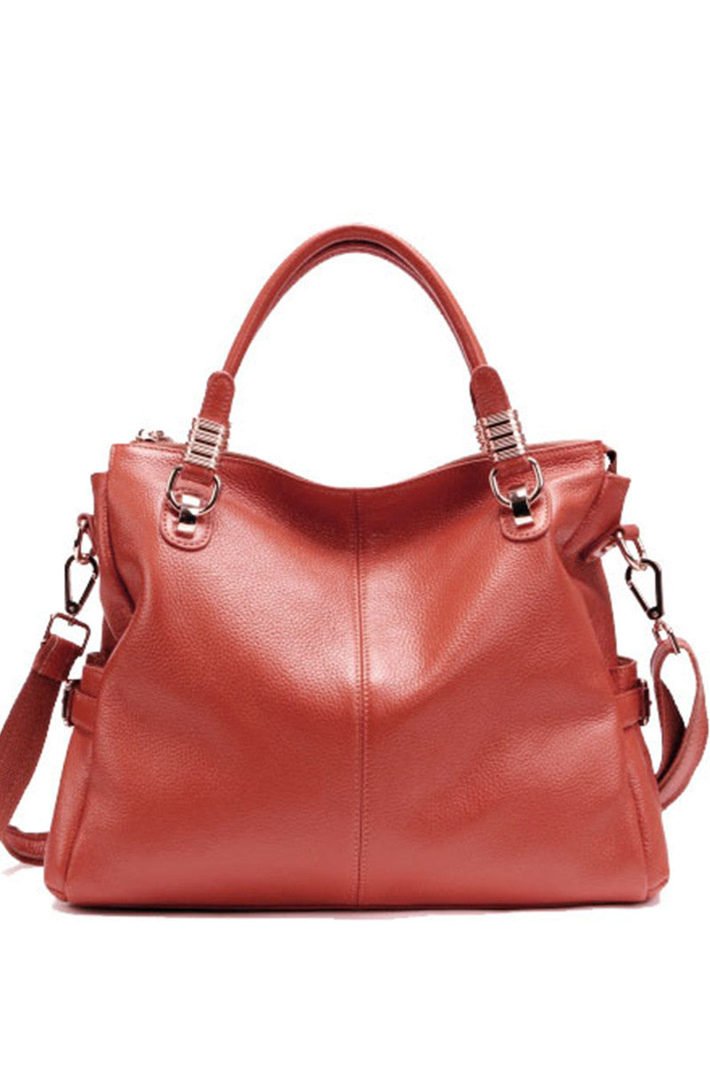 Lichee Genuine Leather Satchel Briefcase Shoulder Handbag