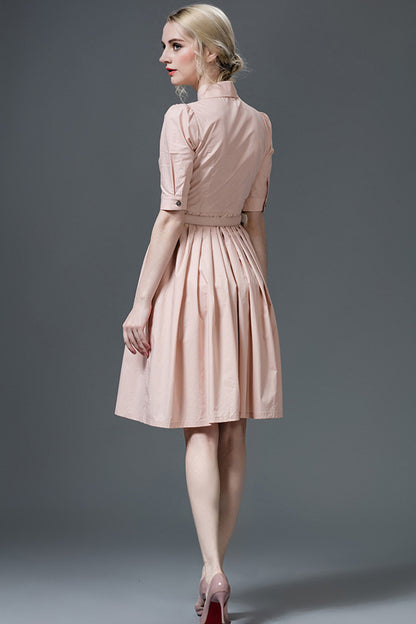 [30% OFF TILL 7 APR] Lapel Formal A-line OL Mini Dress