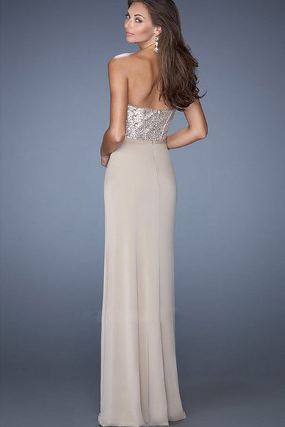 Corset With High Side Slit Dress