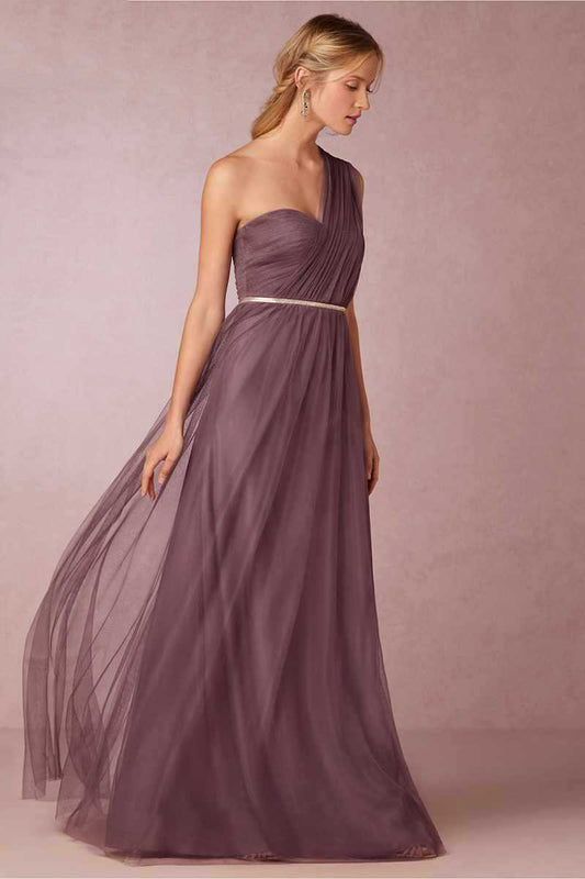 Classical Vienna One Shoulder Dress