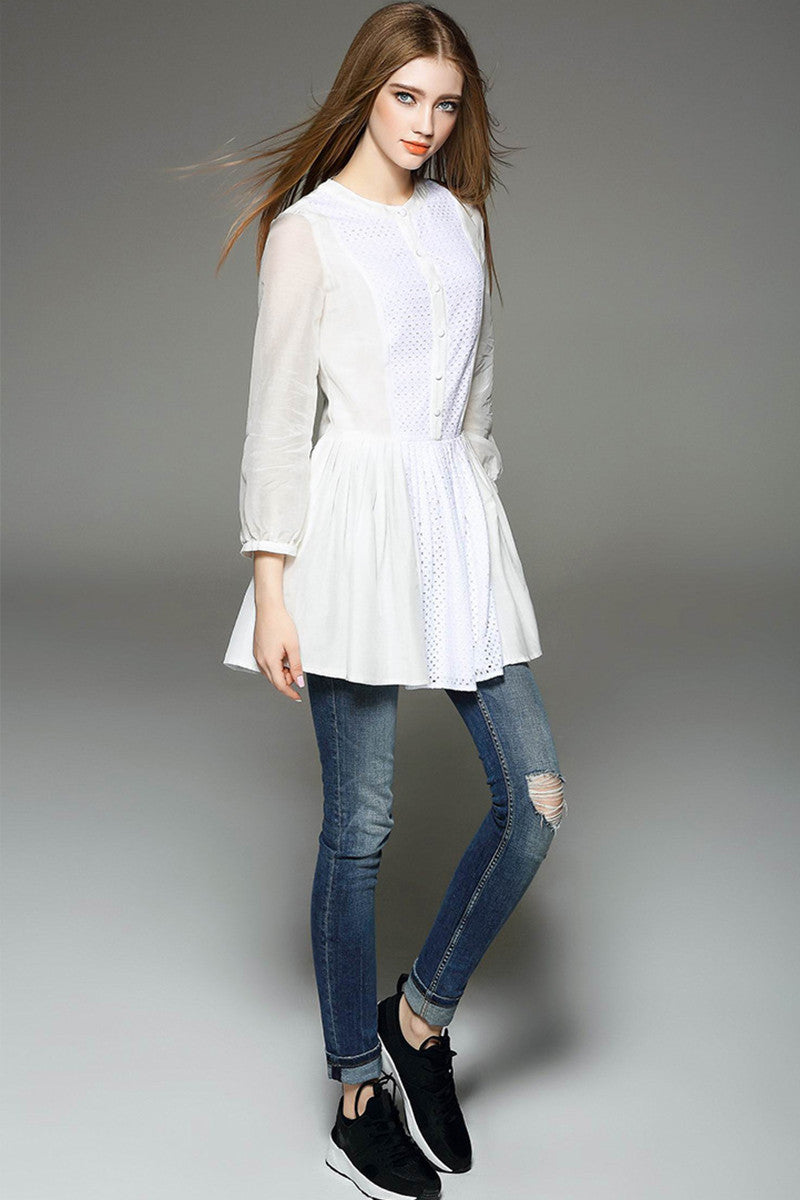 Cotton Peplum Top - NJOYDRESS - 2