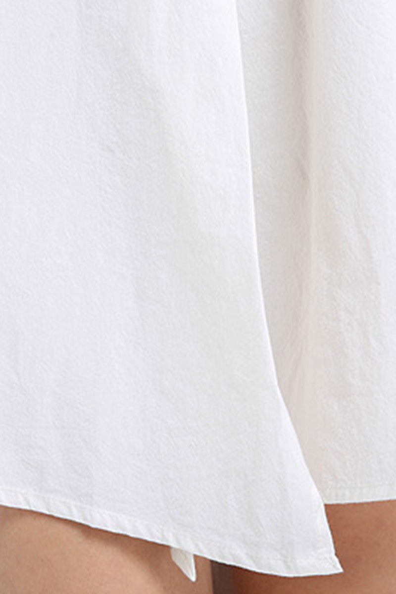 Casual Soft Cotton Simple Jointed Short Dress