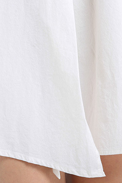 Casual Soft Cotton Simple Jointed Short Dress