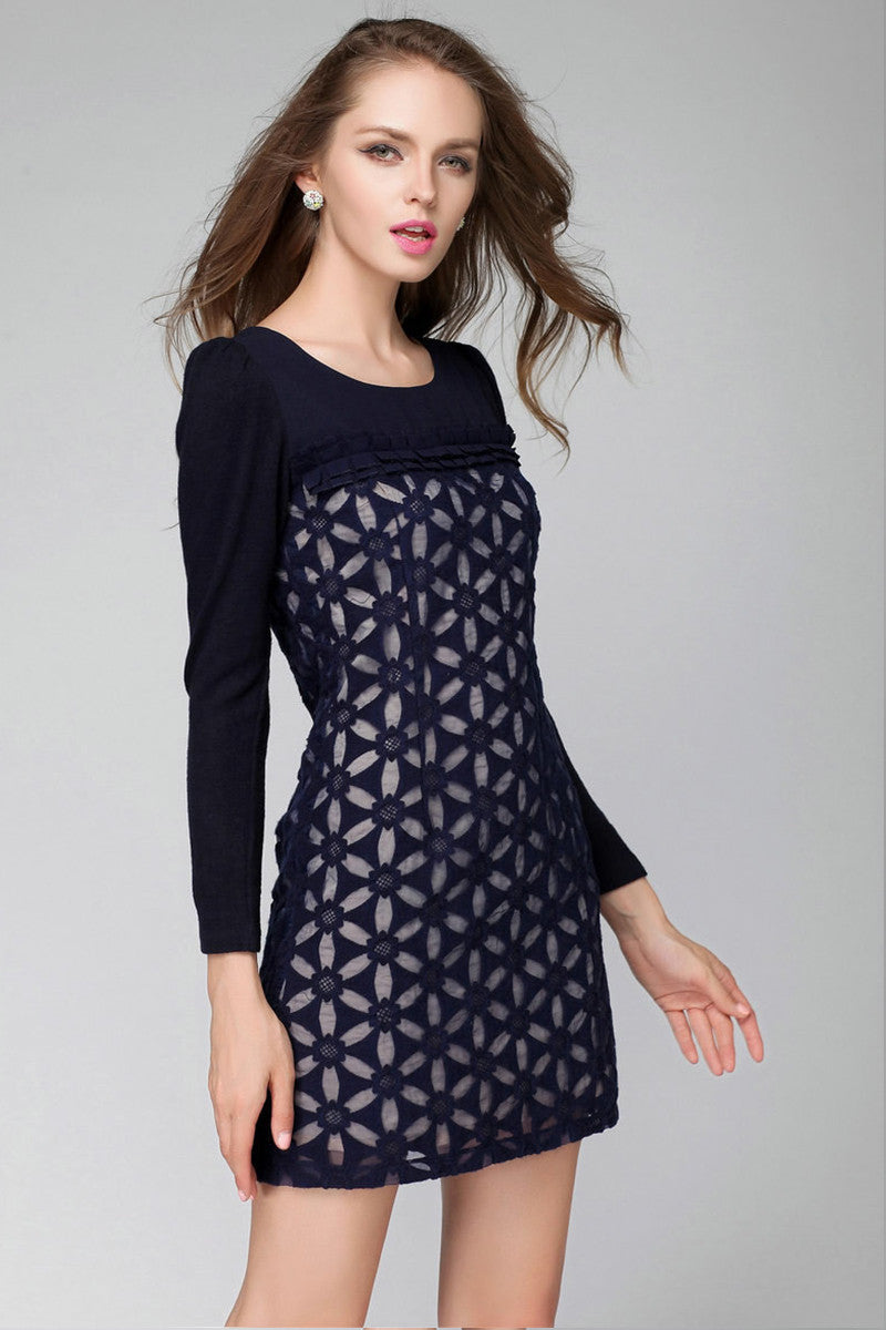 Embroidered Organza  Midi Dress - NJOYDRESS - 2