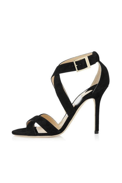 Open Toe Stiletto High Heeled Sandals