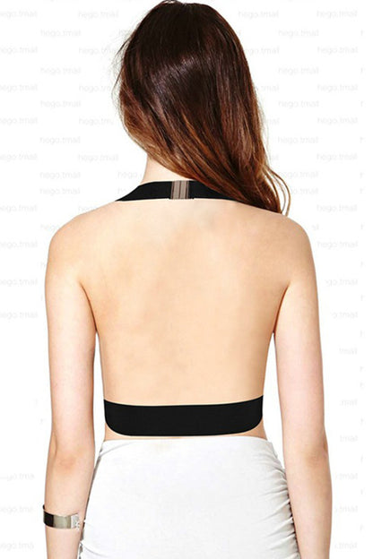 Round Neck Faux Tube Bodaycon Top