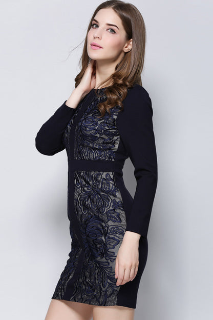 Simpl Cutting Knit Slim Dress