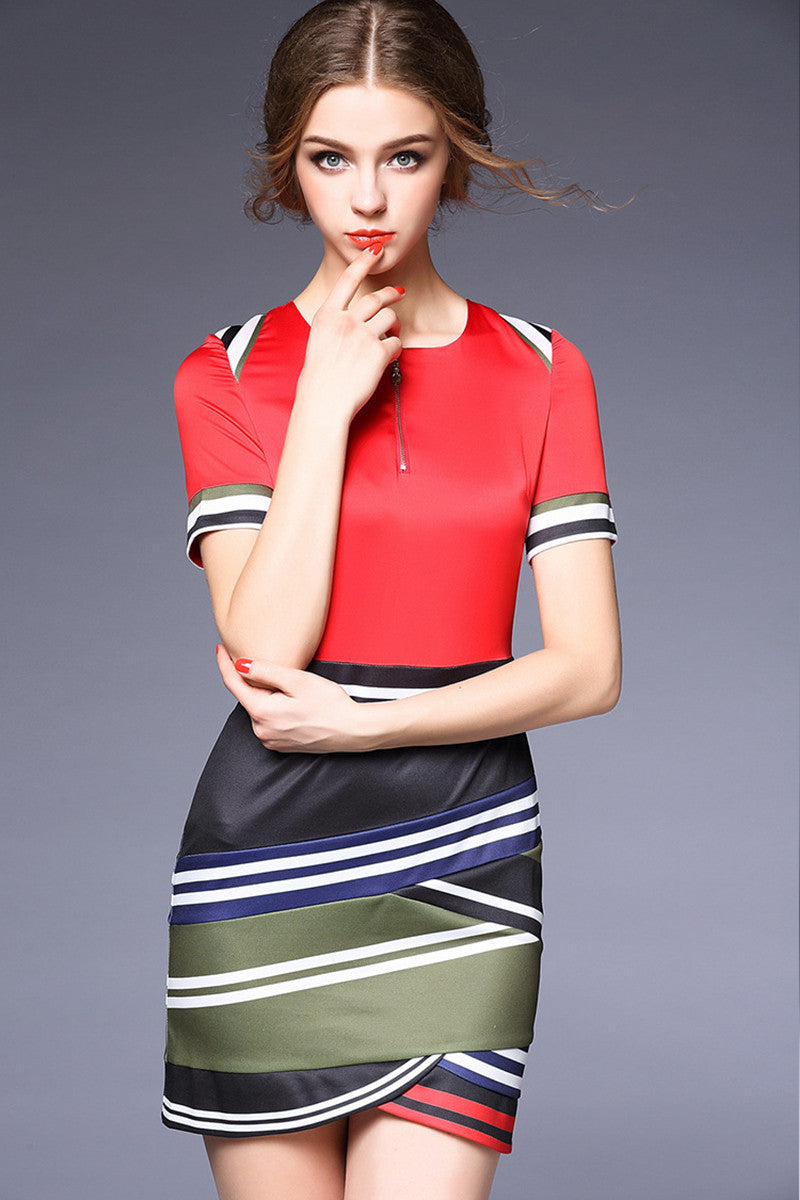 1 Women's Spring Summer Grace OL Frocks Splice Raglan - NJOYDRESS - 3