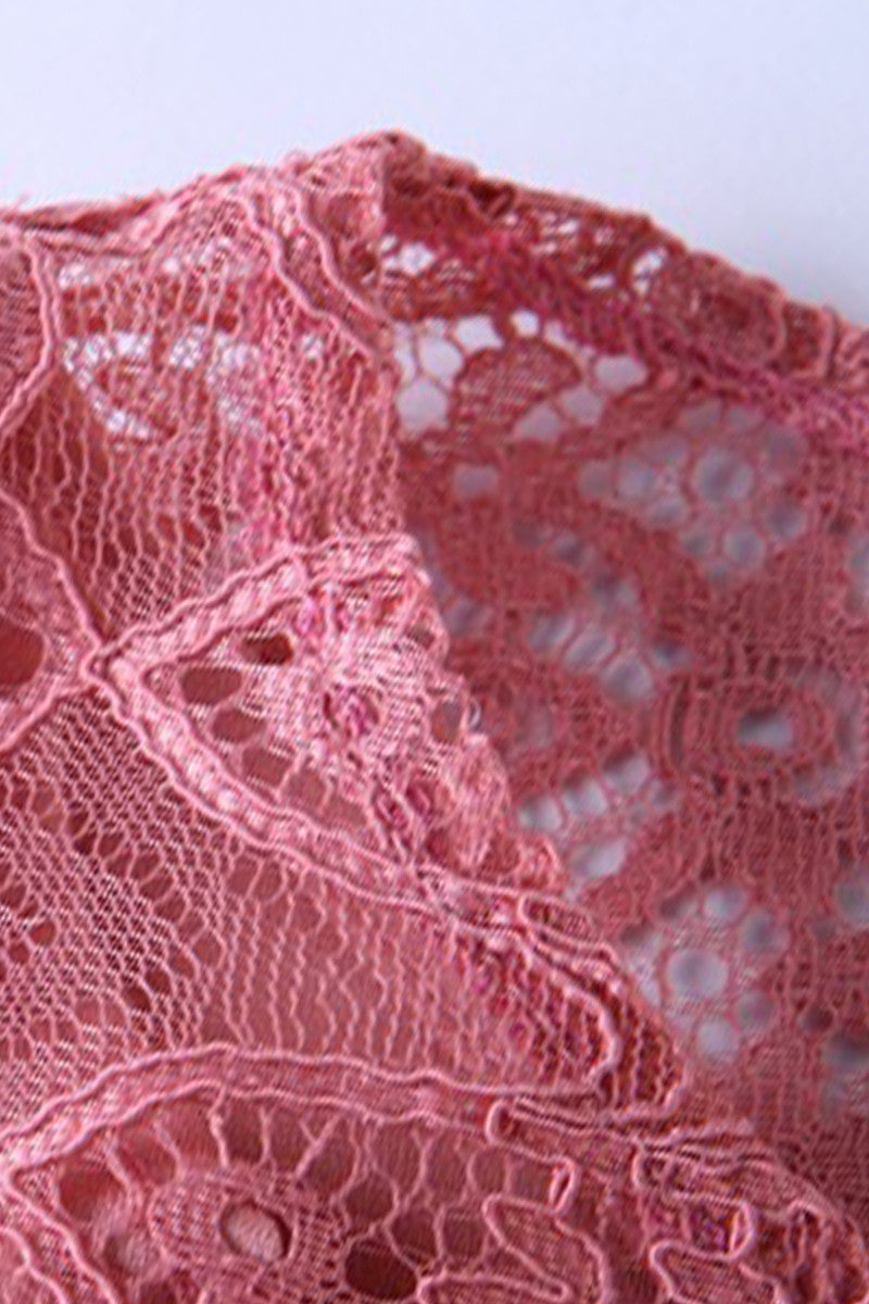 Boat Neck  Full Lace Dress