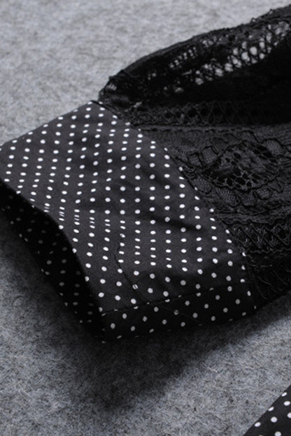 Loose Lace Half Sleeve Blouse