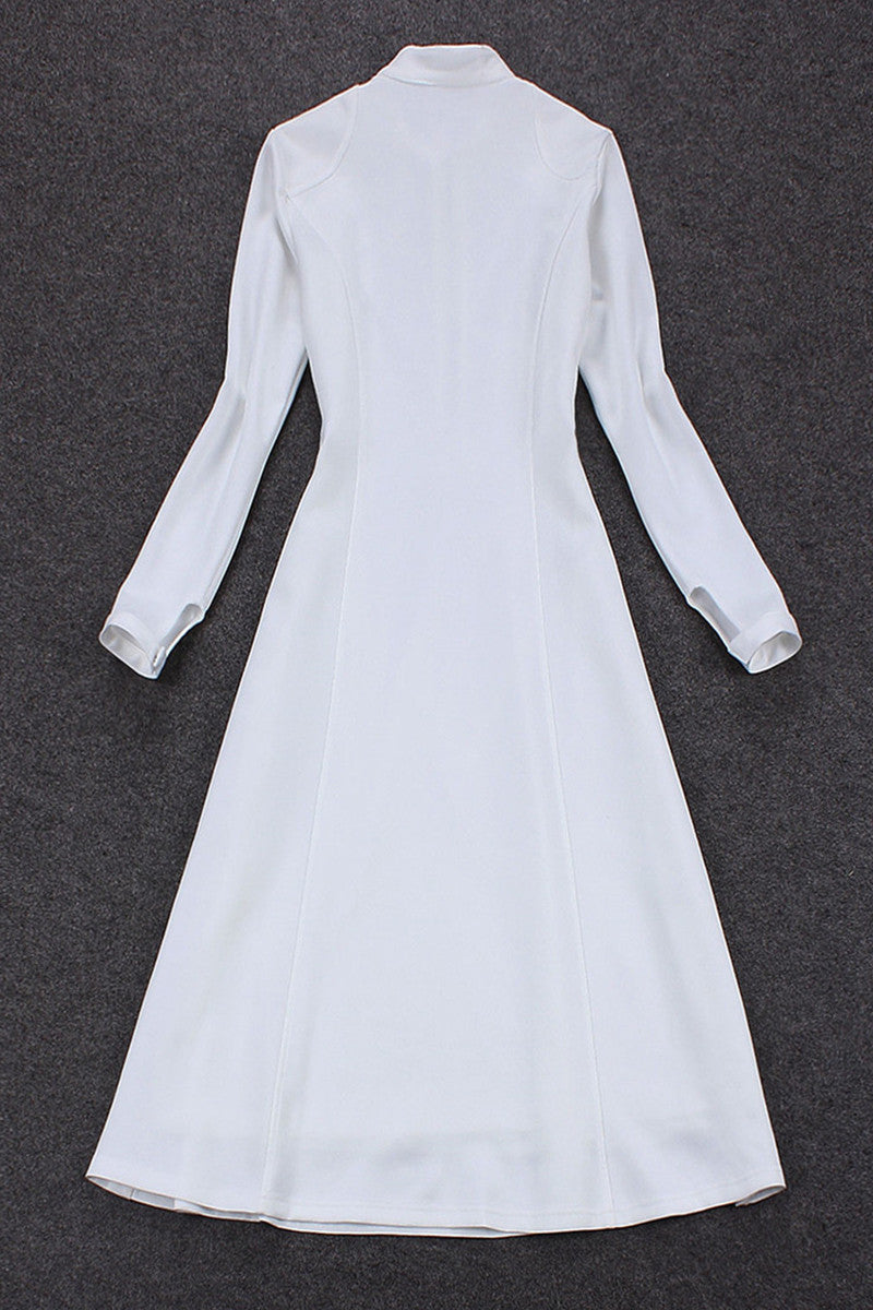 Little Mock Neck 3/4 Sleeve Pleated Tops