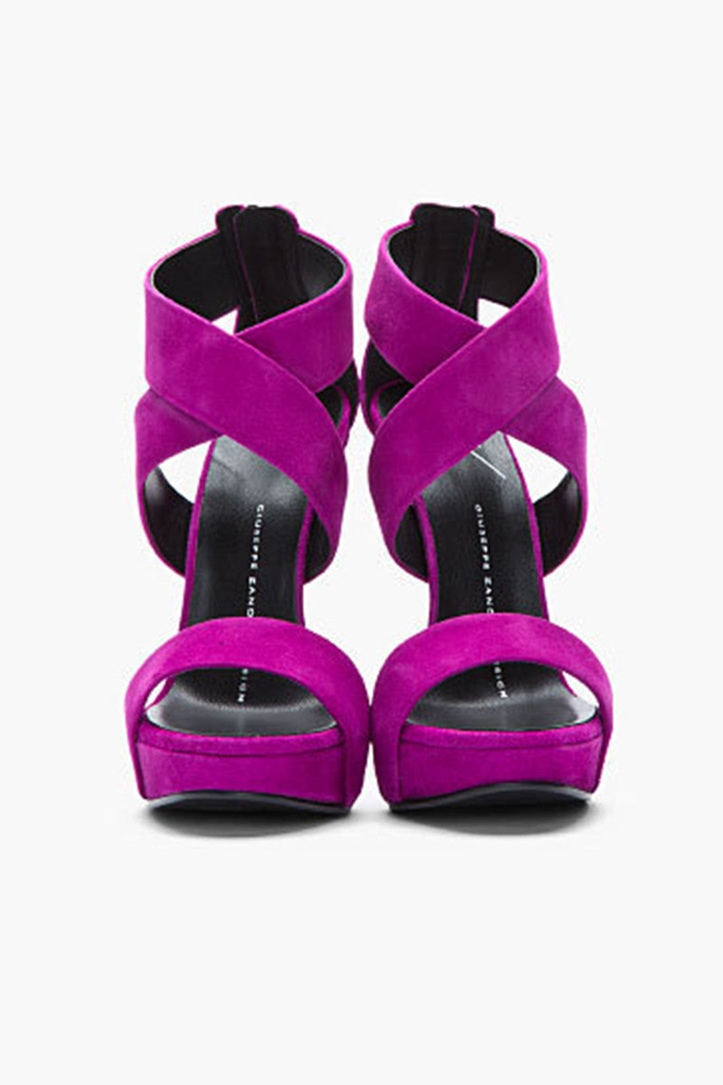 Cut Out Platform Super High Heels Sandals